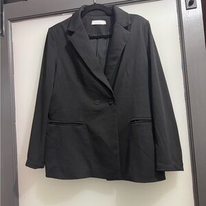 Elegant Black Women's Suit Jacket